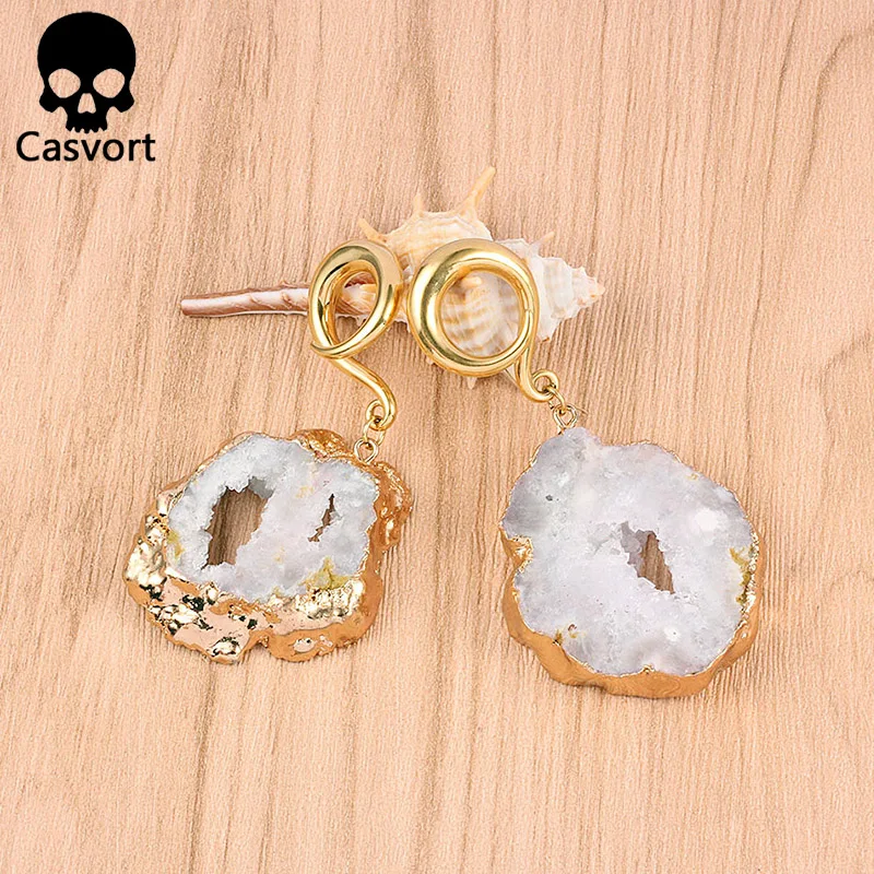 Casvort 2 шт. новые нестандартные ранцы для ушей Висячие туннели из нержавеющей стали