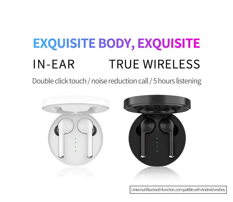 Сенсорное управление TW40 bluetooth гарнитура 5,0 мини-микрофон с дисплеем питания зарядная коробка Беспроводная 3D стерео гарнитура воспроизведения