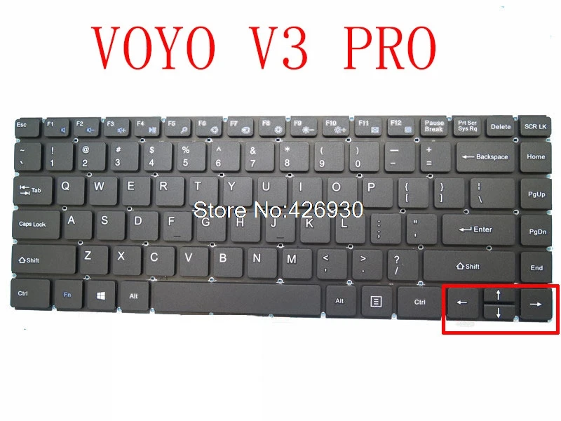 Клавиатура для ноутбука VOYO Vbook V3 Pro A3 JM 290 US(K679) YJ 592 PRIDE K2632 США черный без