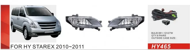

Qirun fog lamp assembly lights+covers+wires+switch for Hyundai Straex 2010~2011