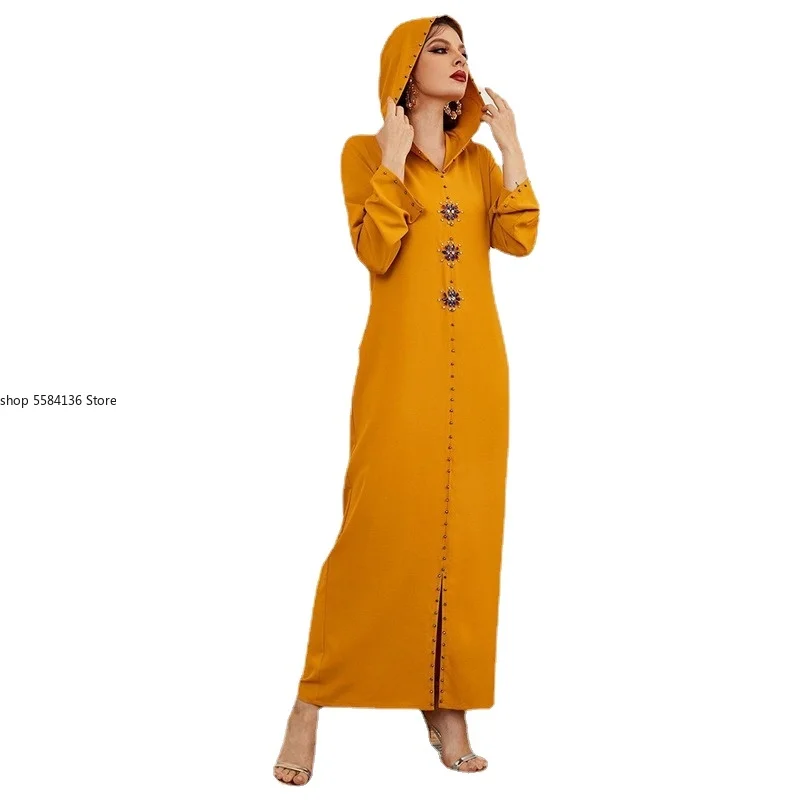 Eid Kaftan Dubai Abaya Turkey Muslim Hijab Dress Robe Musulman Djellaba Femme Ramadan Islam Clothing Dresses Abayas For Women