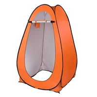 1 2 person portable pop up toilet shower tent changing room dressing tent camping shelter orange