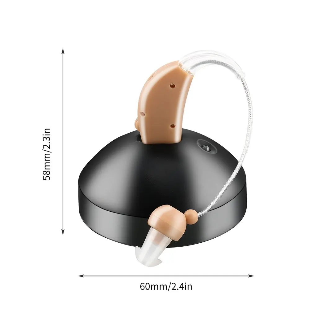

Rechargeable Mini Plastic Hearing Aids Sound Voice Amplifier Low Noise Behind The Ear JZ-1088F For The Elderly Hearing Loss