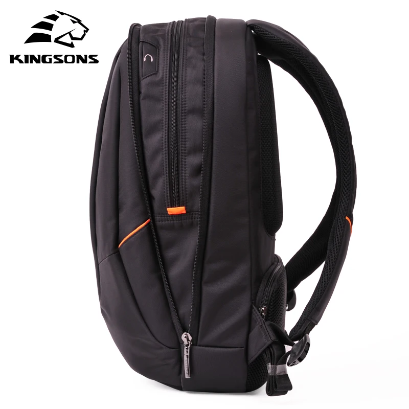 Kingsons KS3019W, яркий черный рюкзак для ноутбука, мужской повседневный рюкзак, дорожная сумка, школьные сумки, 15,6 дюймов, женский рюкзак, Mochila Feminina