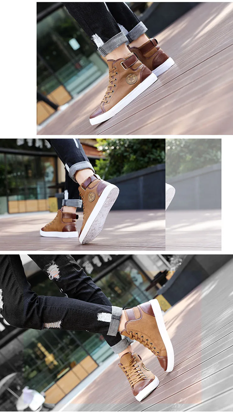 Mens Designer Trainers High Top Men Shoes Canvas Casual SPRING Autumn Male Footwear Patchwork Plus Size | Обувь