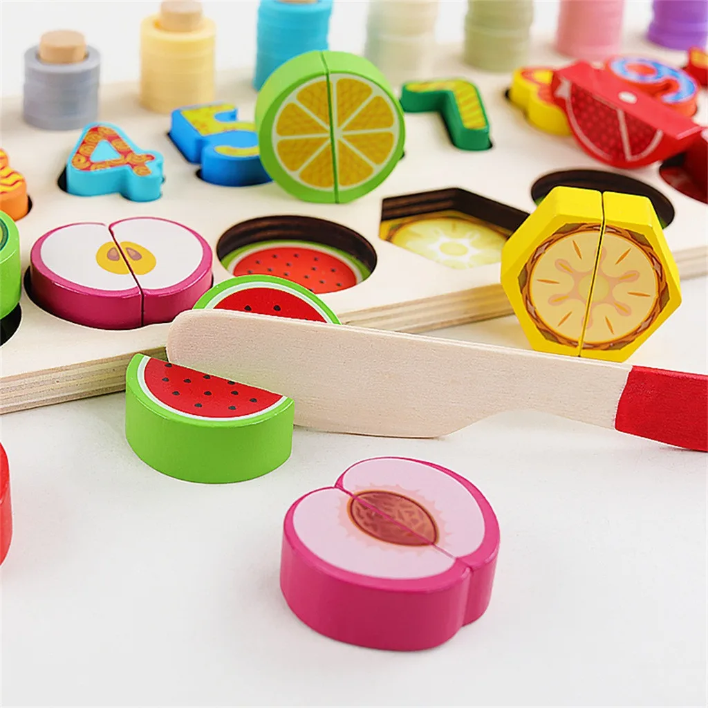 Новый деревянный пазл цифровая счетная пара математика для раннего развития