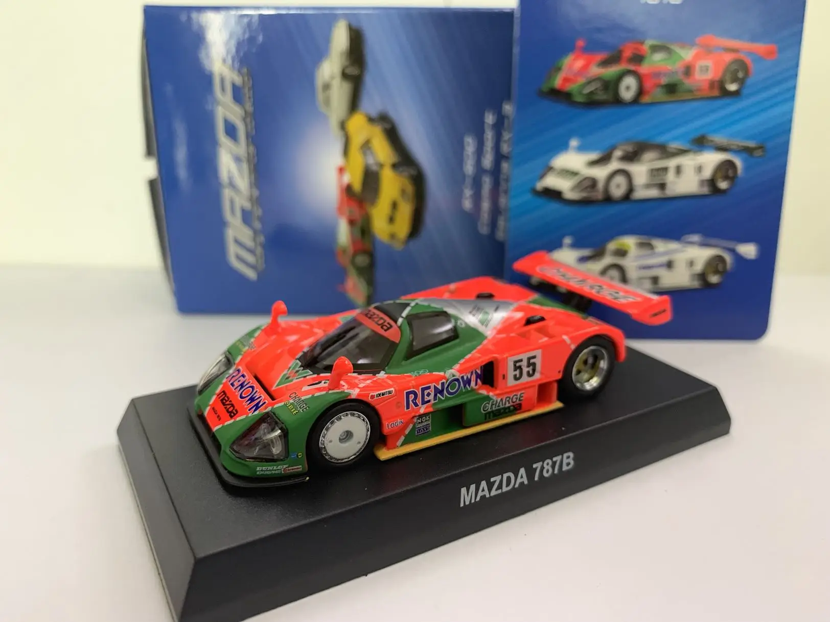 Модель тележки KYOSHO 1/64 для Mazda 787B 1991 Le Mans F1 RACING #55
