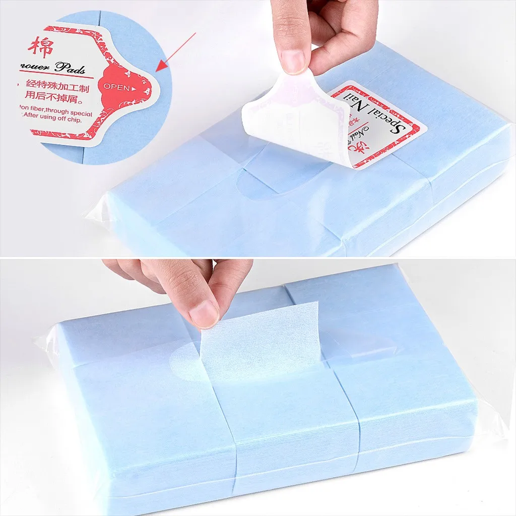 

600 PCS/Lot Nail Polish Remover Nail Wipes Bath Manicure Gel Lint-Free Wipes Cotton Napkins for Nails Nail Art Tool Wholesale