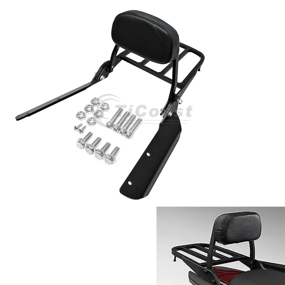

Motorcycle Rear Luggage Rack Carrier Holder Passenger Backrest Sissy Bar Pad for Honda CTX700 D/N/ND CTX700N CTX700D 2014-2018