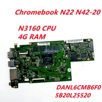 danl6cmb6f0 for lenovo chromebook n22 n42 20 mainboard 5b20l25520 w n3160 cpu 4g ram