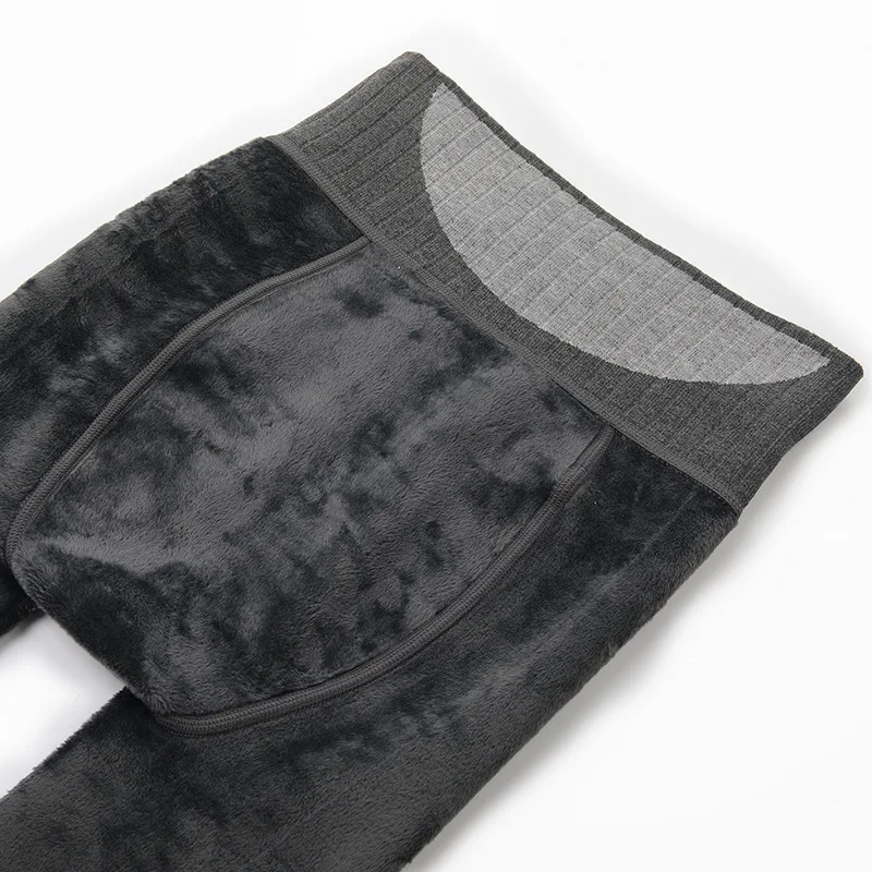 2020 зимние теплые флисовые плотные колготки женские хлопковые с высокой талией