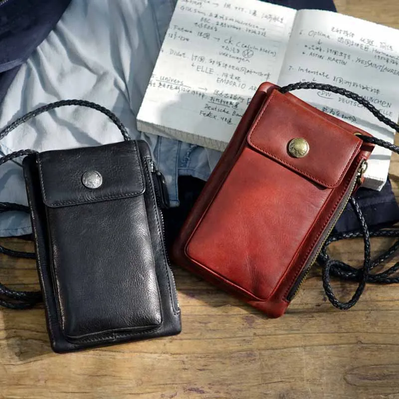 Маленькая женская сумка через плечо из натуральной коровьей кожи в стиле ретро