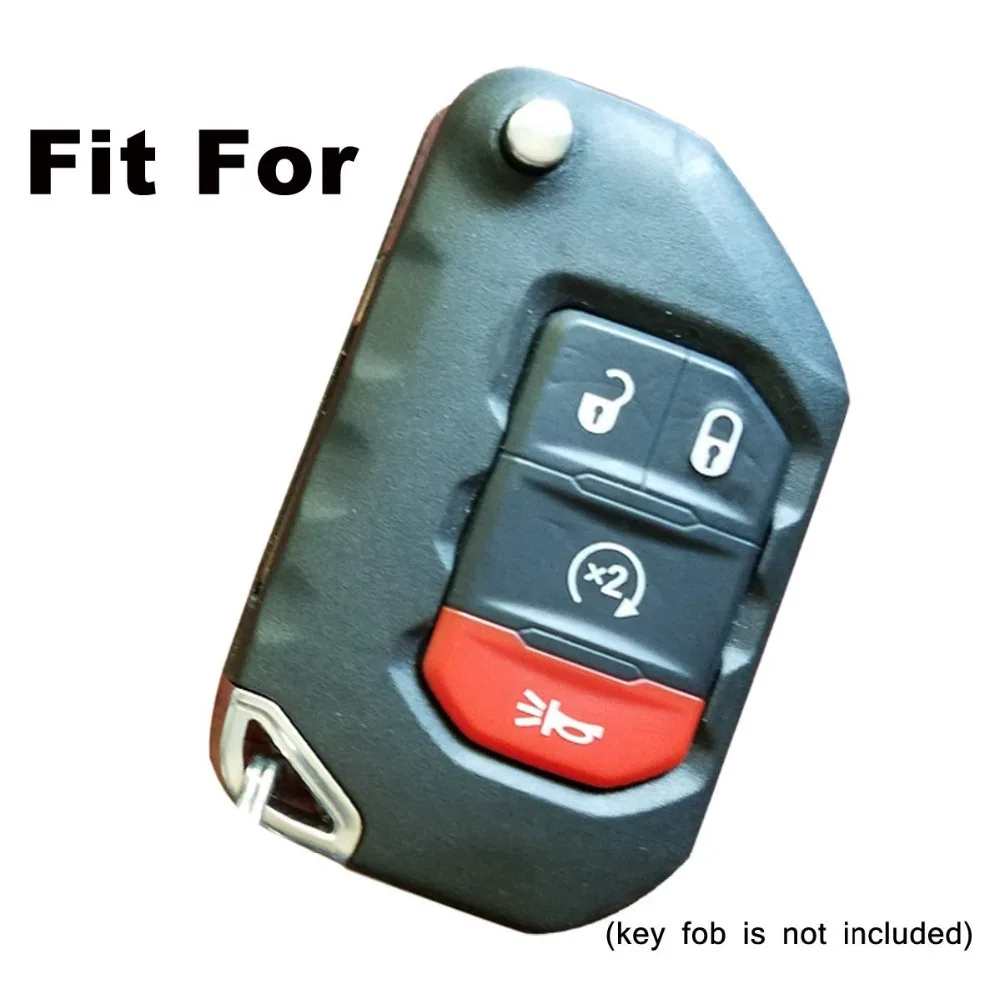 Ключ чехол брелока Дистанционного Управления Кепки принципиально для Jeep Wrangler JL