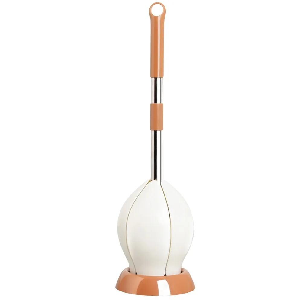 Creativity Soft Bristle Toilet Brush Holder Sturdy Efficient Cleaning Home Silicone Brushes Bathroom Accessor | Дом и сад