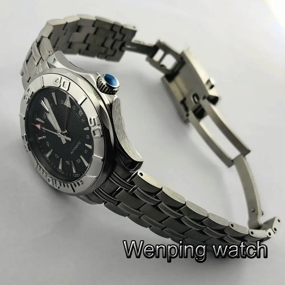 Bliger 41 мм серебряный корпус из нержавеющей стали сапфировое стекло нержавеющая