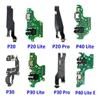 Новый USB зарядный порт разъем платы с Mic микрофон гибкий кабель Запчасти для Huawei P30 P20 P10 P9 P40 Lite E 5G Pro
