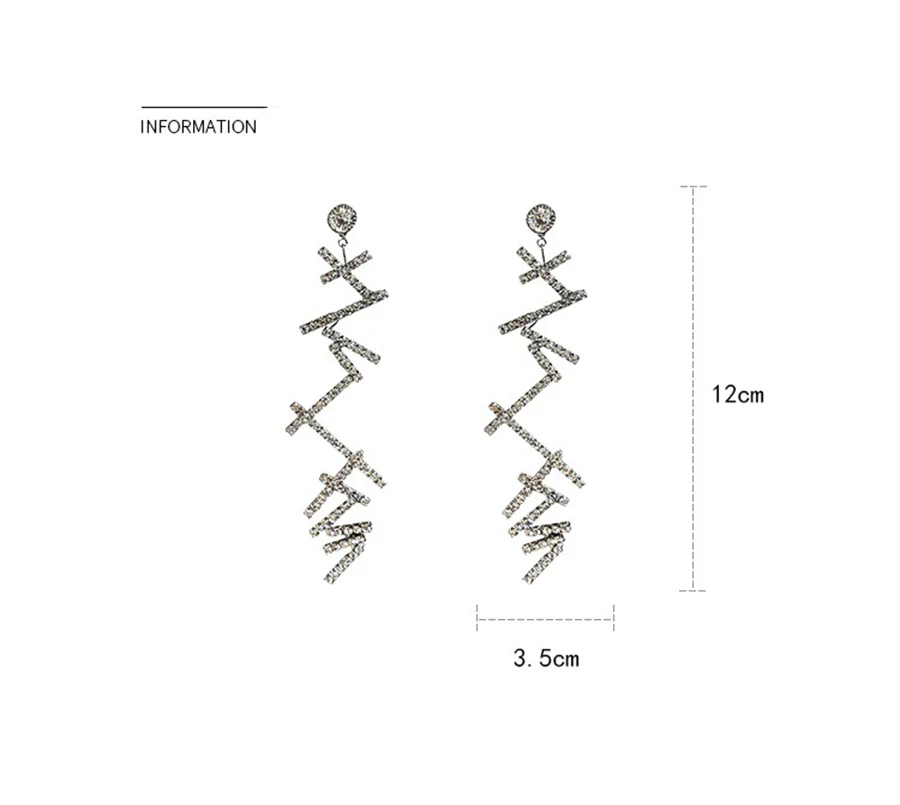 

Fashion Round Crystal Drop Earrings For Women Girls Shiny Shape Rhinestone Dangle Earring Party Jewelry Gift