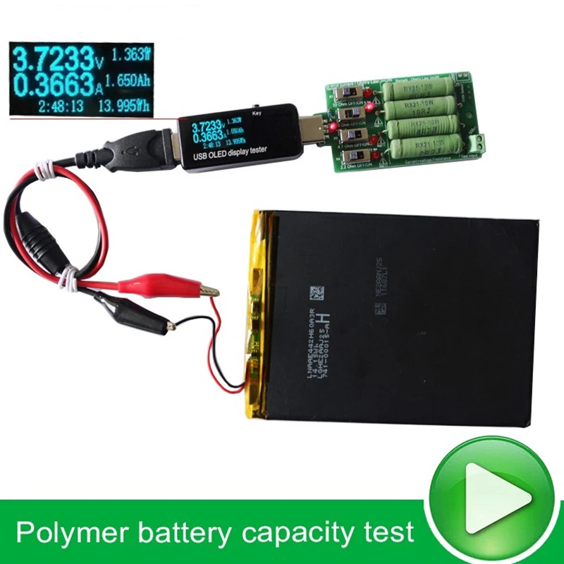 Батарея/USB Тестер DC Вольтметр Амперметр 18650 измеритель емкости электронный сброс