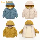 Новая осенне-зимняя детская одежда с хлопковой подкладкой, унисекс, Детская парка с капюшоном Одежда для мальчиков детская пуховая хлопковая куртка пальто для девочек