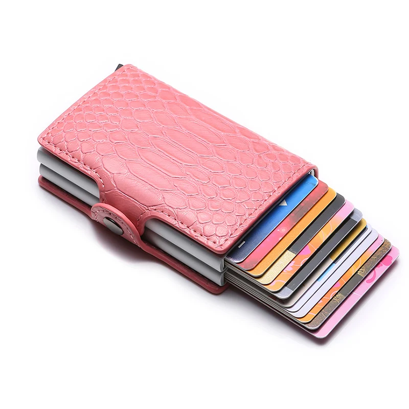 2020 Мужская и женская мода RFID металлическая алюминиевая двойная коробка