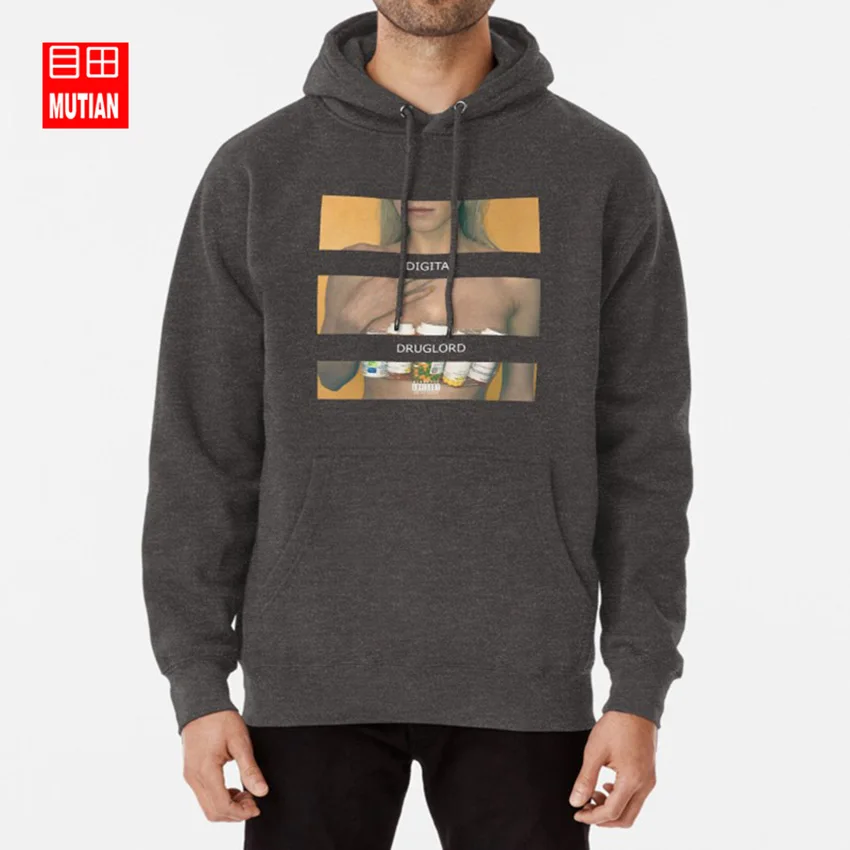 darkgrey-hoodie Blackbear Digital Druglord толстовки свитшоты blackbear digital druglord mansionz кашемировая петля мертвых роз для музыкальных выступлений, для чтения рэпа - Цвет: darkgrey-hoodie