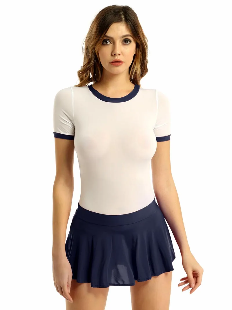 Женское школьное сексуальное нижнее белье для девочек Студенческая форма