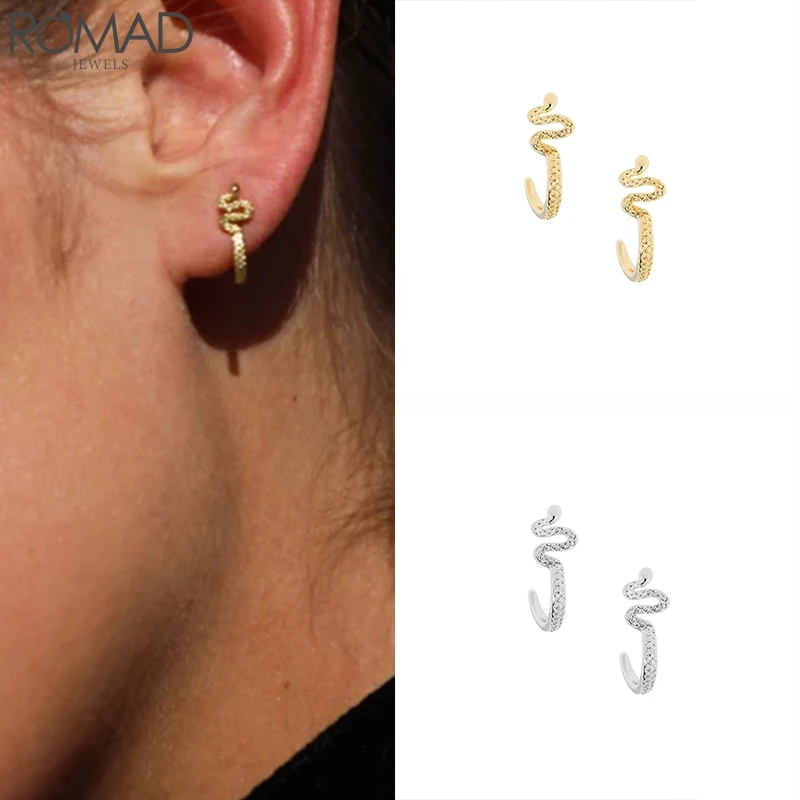 Женские серьги-подвески Romad серьги из стерлингового серебра 925 пробы с цирконием