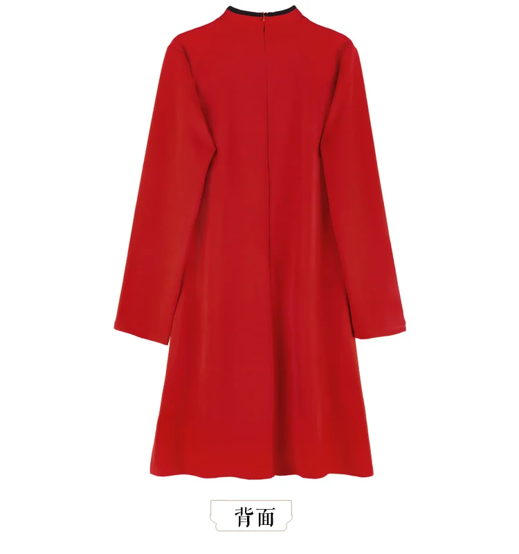 

2021 New Spring Autumn Winter Vintage Embroidery Improve Red Cheongsam Elegant Modern Short Cotton Qipao Traditional Cheongsam