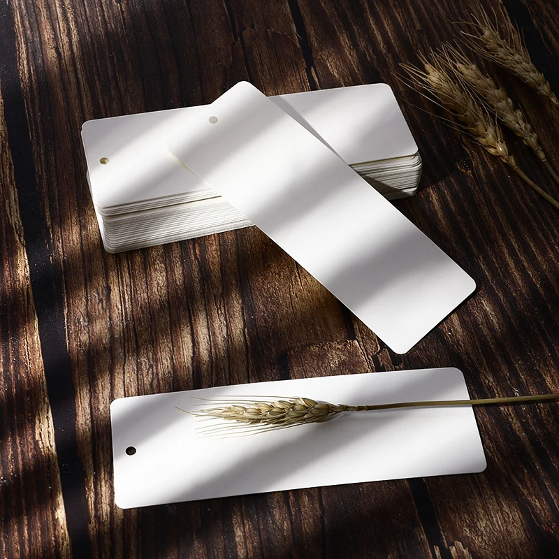 

50Pcs/Lot Blank Bookmark Paper Card Small Fresh Student Bookmark Antique Chinese Style DIY Hand-painted Card School Supply