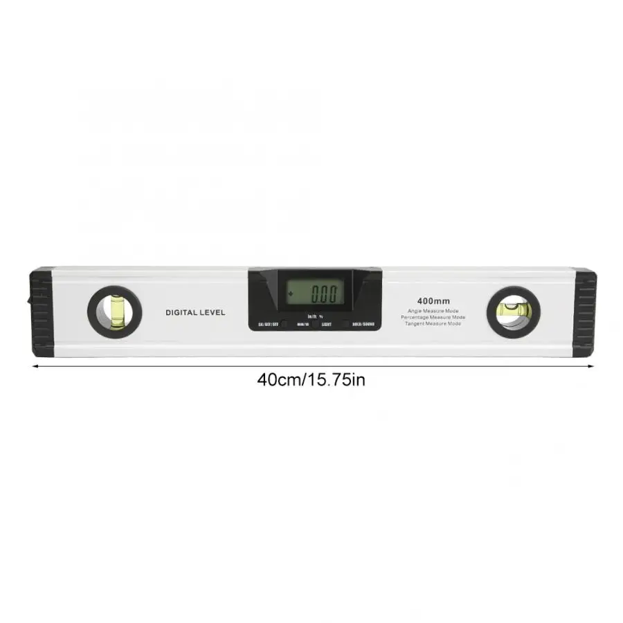 

400mm Digital Backlight Laser Level Ruler Horizontal Vertical Bubble Magnetic Spirit Level.