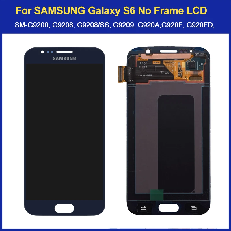 Оригинальный 5 1 ''Super AMOLED сменный S6 ЖК-дисплей для SAMSUNG GALAXY G920 SM-G920F G920F G920FD