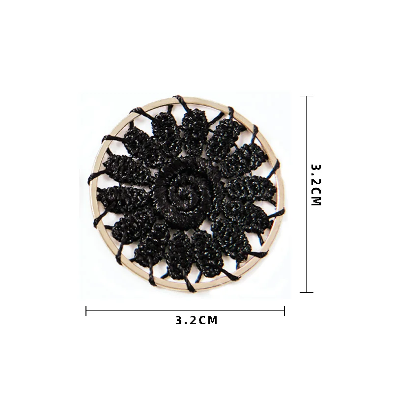 6 шт./лот серьги в сеточку с цветами фурнитура для рукоделия изготовления