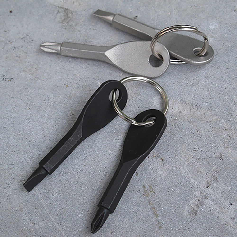 Портативная шлицевая отвертка с брелоком Мини карманный инструмент для ремонта