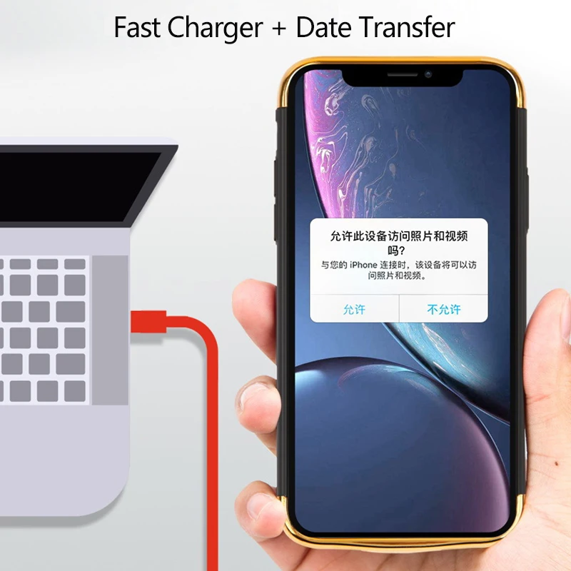 5500/6000 мАч зарядное устройство чехол для iphone X XS XR max внешний аккумулятор зарядки |