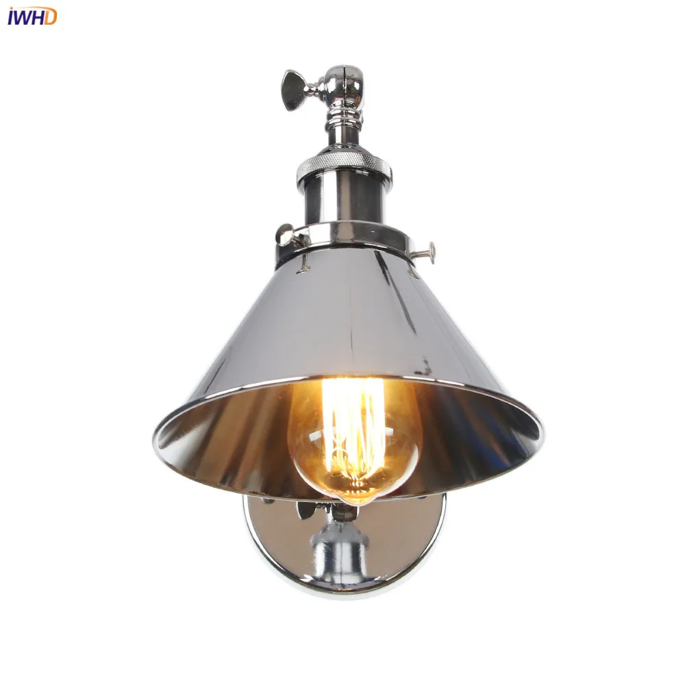 IWHD Wandlamp Ретро светодиодные Настенные светильники Регулируемый поворотный