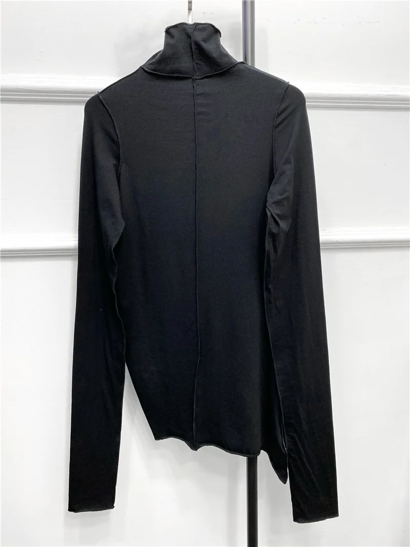 

Turtleneck Tees Women's Simple Long Sleeve Cotton 2020 New Long Sleeve T-shirts