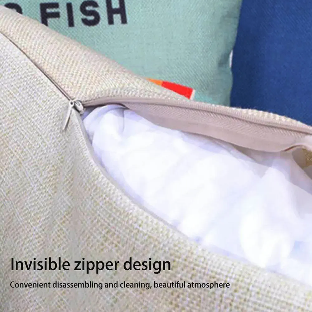 

Soft Linen Throw Pillow Cover Decorative Pillows Gnome Pattern Cushion Cover Throw Pillow Case Home Decor Living Room Sofa Seat