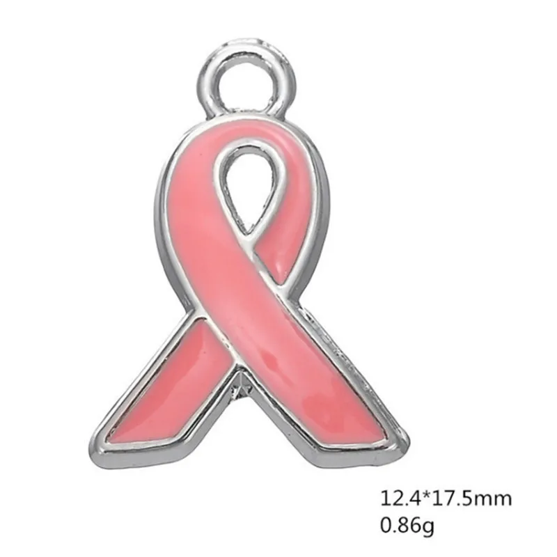 

Breast Cancer Charm Pendants Jewelry Making Finding DIY Bracelet Necklace Earring Accessories Handmade Tools 3pcs
