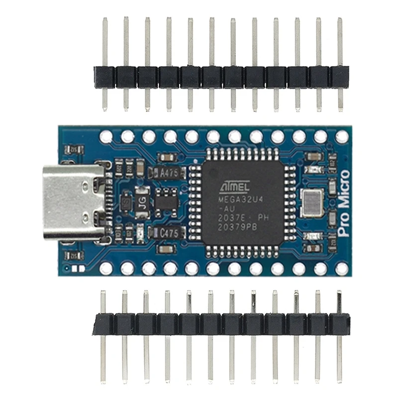 Модуль платы PRO MICRO/MINI/TYPE-C USB 5 в 16 МГц для контроллера Arduino/Leonardo ATMEGA32U4-AU/MU Pro-Micro 1 шт. |