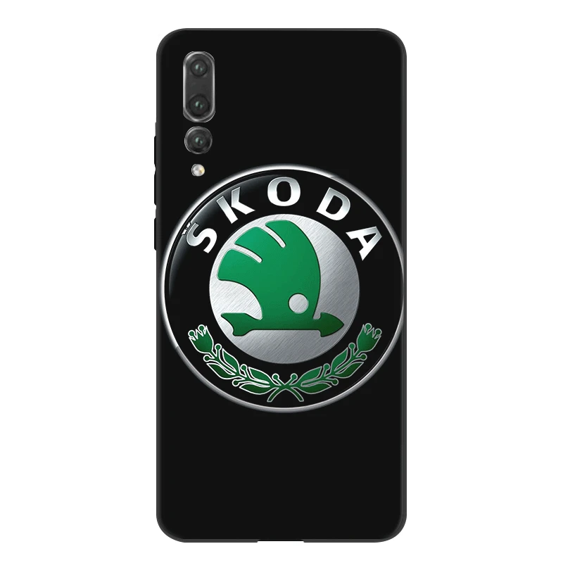 B11 Desxz Silicone Phone Case For Huawei Y5 Y6 Y7 Y9 Prime Mate 10 Nova 2i 2 3 3i 4 Pro Lite Bag Cover Skoda Car Logo Bag - Цвет: B11