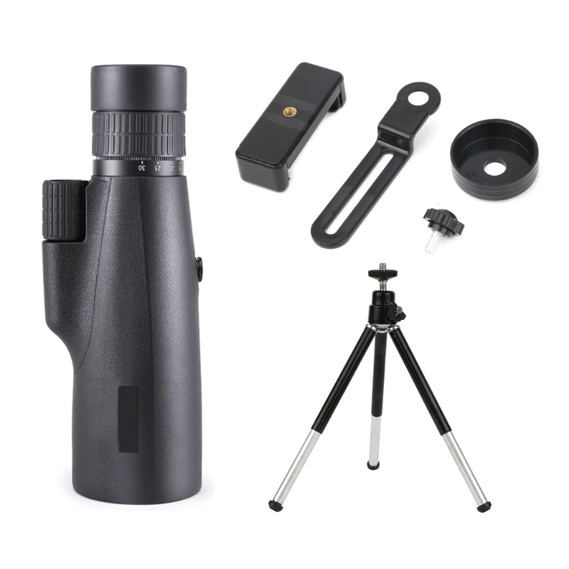

10-30X50 Powerful Monoculars Long Range Zoom Pocket Spotting Telescope Eyeglass for Hunting Camping Tourism Children