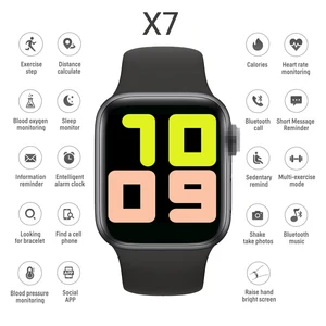 iwo max 2 x7 bluetooth smart watch call full touch screen sports fitness tracker heart rate blood pressure smartwatch pedometer free global shipping