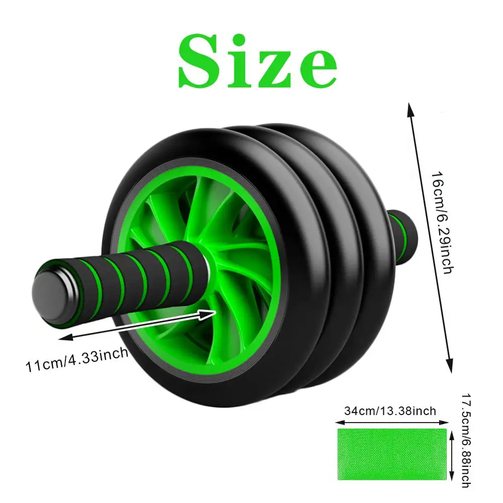 

Abdominal Muscle Wheel Fitness Device Thin Belly Roller Exercise Wheel Fitness Equipment Mute Roller To Send Kneeling Mat