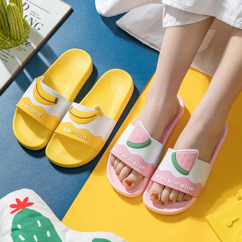 Шлепанцы женские пляжные с фруктами TX125 | Обувь