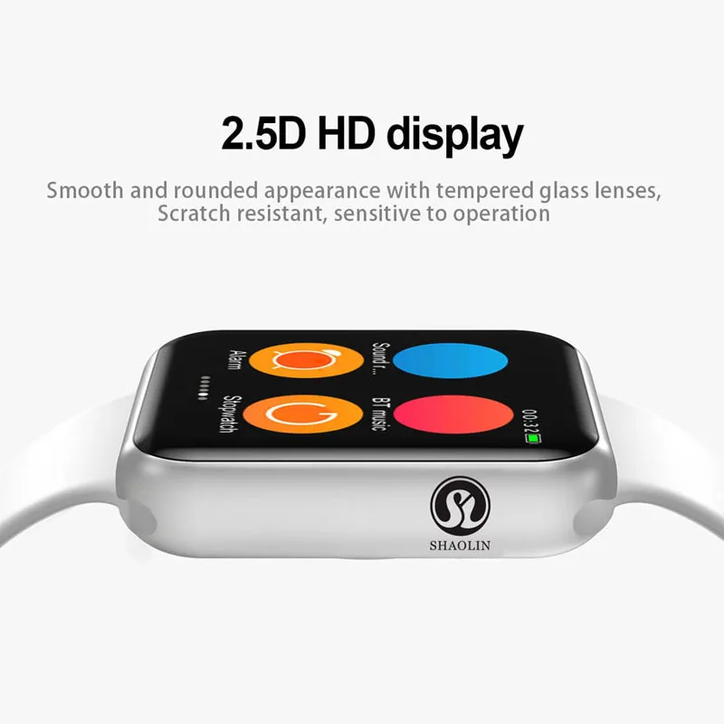 b men women bluetooth smart watch series 6 smartwatch for apple ios iphone xiaomi android smart phone red button free global shipping