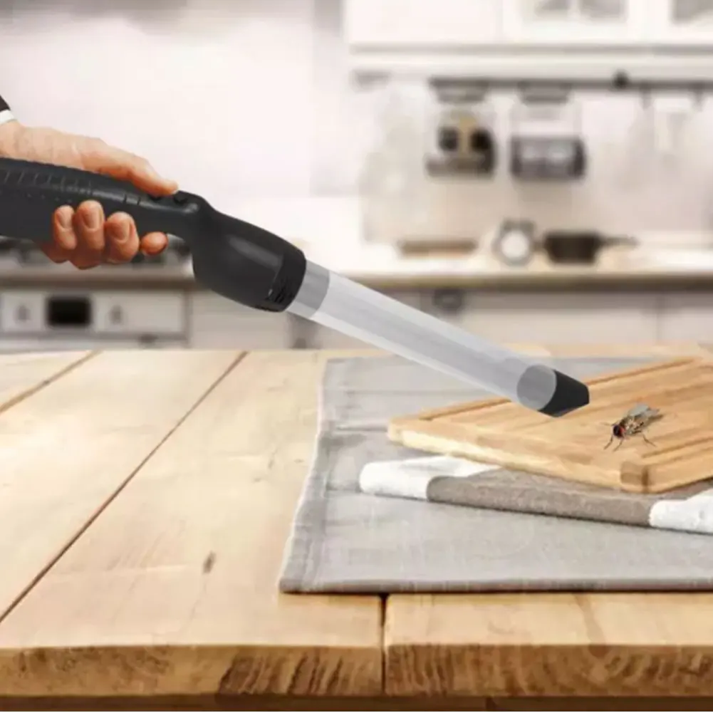 

Black Pest Repeller Handheld Bug Vacuum Electronic Insect Catcher Suction Trap Multifunctional Pest Repeller Gardening tools