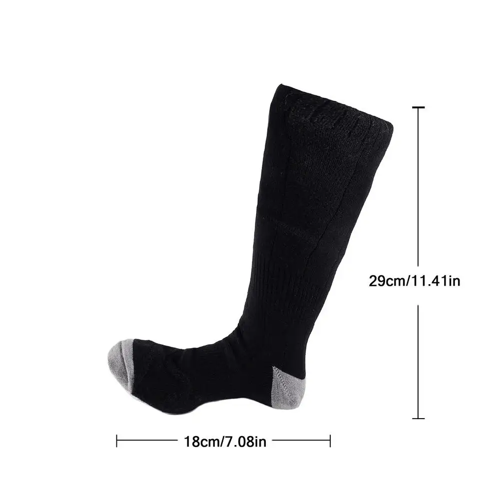 

USB Electric Heated Socks 4000mAh Battery 3 Adjustable Temperature Levels Heating Socks For Outdoor Hiking Cycling Skiing