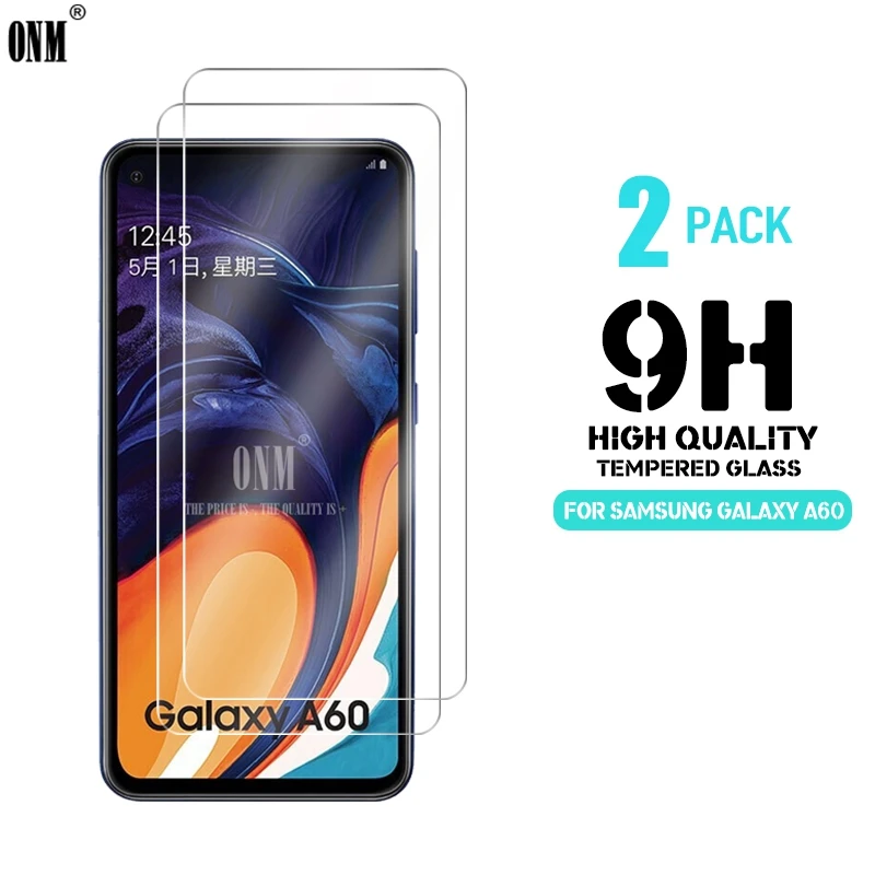 2 шт закаленное стекло для Samsung Galaxy A60 защита экрана 2.5D 9H защитная пленка 6