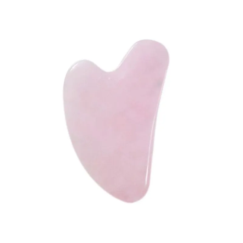 Розовый кварц Минеральные Кристаллы gua sha лица рейки исцеления натуральный