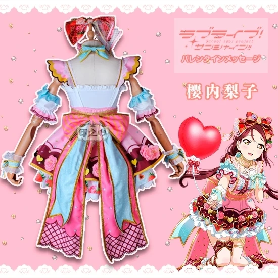 Аниме Love Live Sunshine Aqours Sakurauchi Riko Chocolate День Святого Валентина третья версия униформы